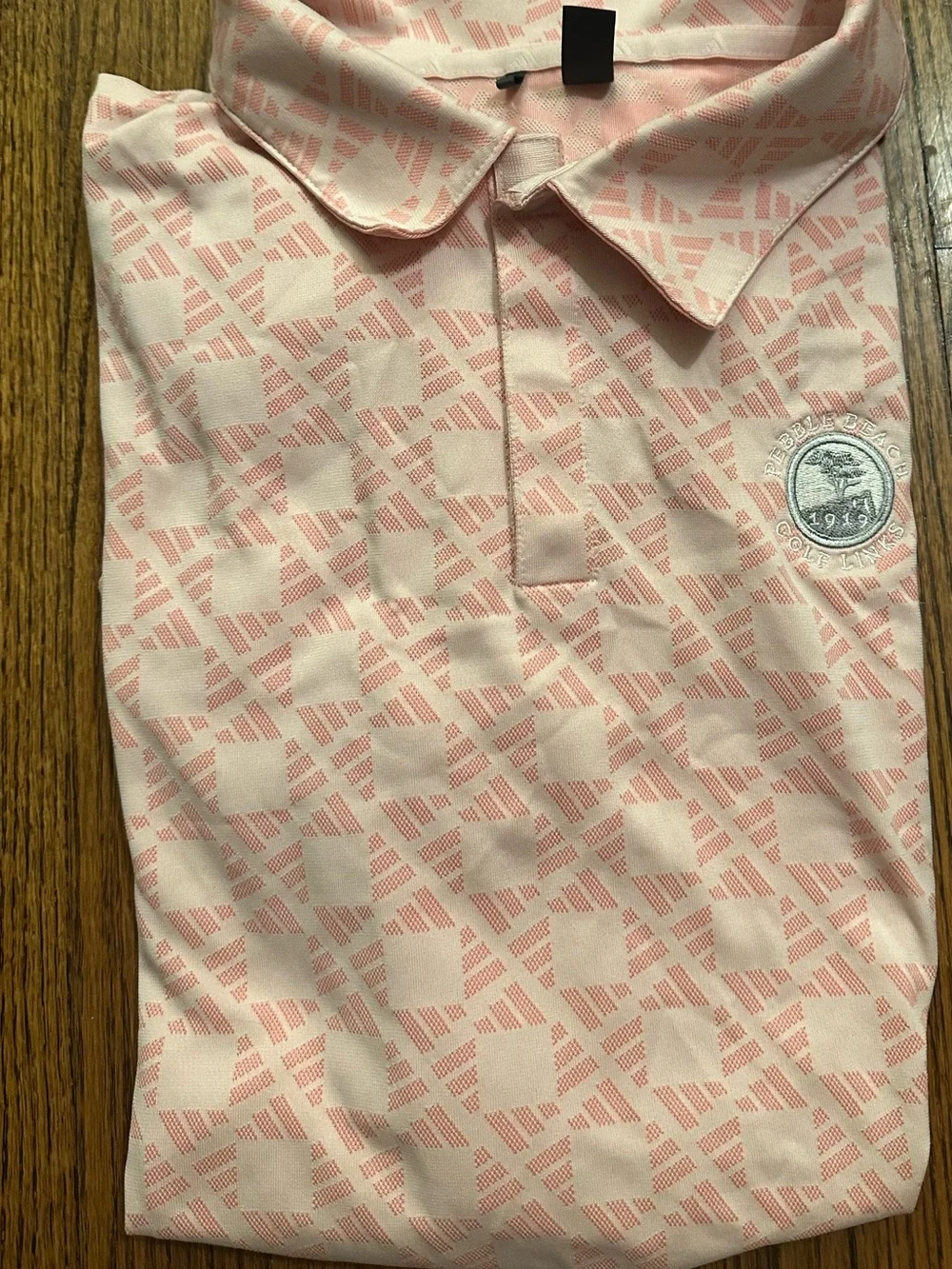 Light Pink Adidas Pebble Beach 1919 Polo